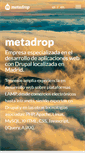 Mobile Screenshot of metadrop.net